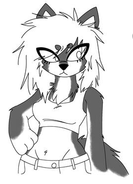 half body [lineart]